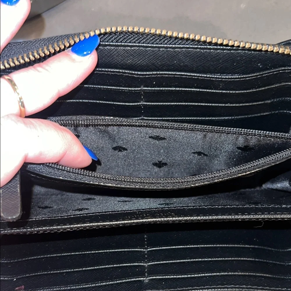 Kate Spade - Cat Zip Wallet with Pink Ear Accents